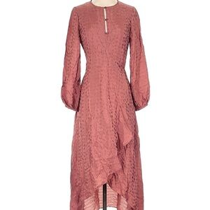 Rodebjer Long Sleeve Mauve Wrap Dress XS